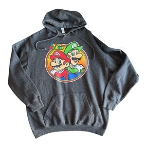 Nintendo Super Mario Bros Hoodie SZ M